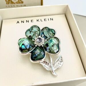 Anne Klein Flower Brooch